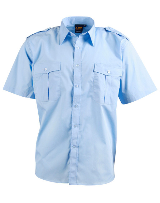 BS06S S/S Mens Epaulette Shirt