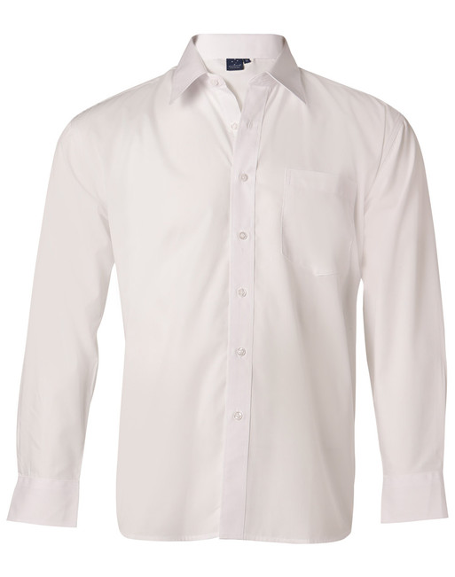 BS01L Man's poplin shirt,long sleeve
