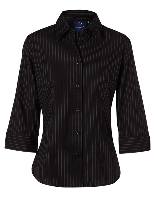 BS18 L/S Womens Pin Stripe Shirt