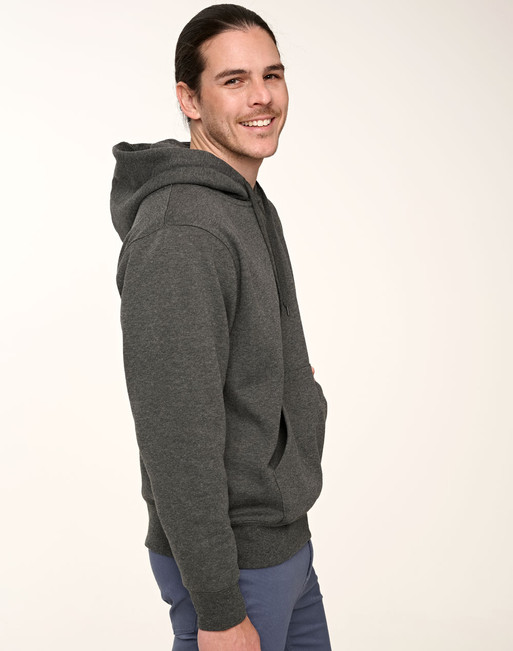 FL09 Adult's Close Front Contrast Fleecy Hoodie