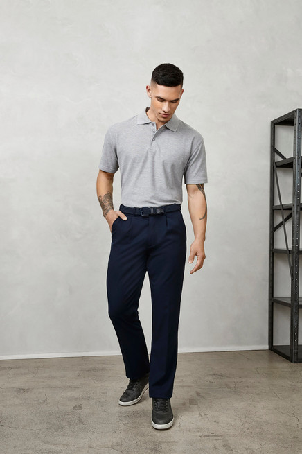 Biz Collection BS10110R Detroit Single Pleat Front Belts Loop - Territory Uniforms