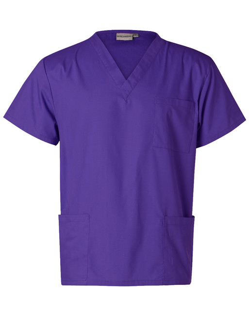 M7630 Unisex Scrubs Short Sleeve Tunic Top