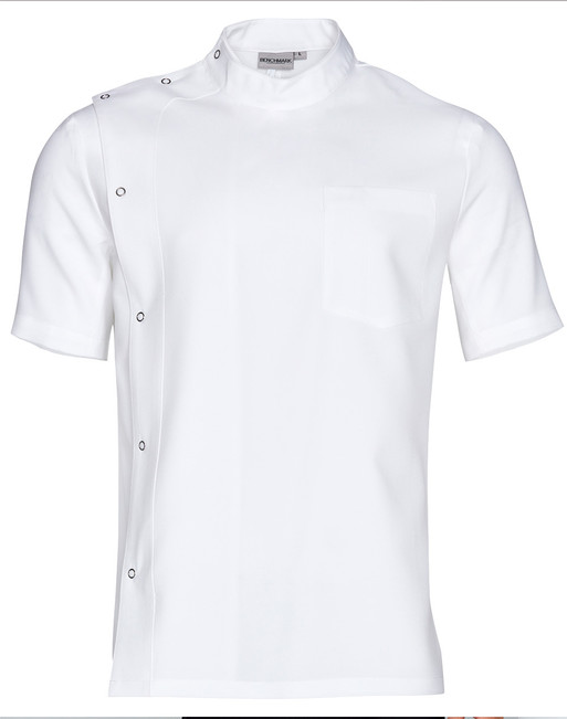 Benchmark M7636 Men's Stud Front Short Sleeve Jacket - Territory Uniforms