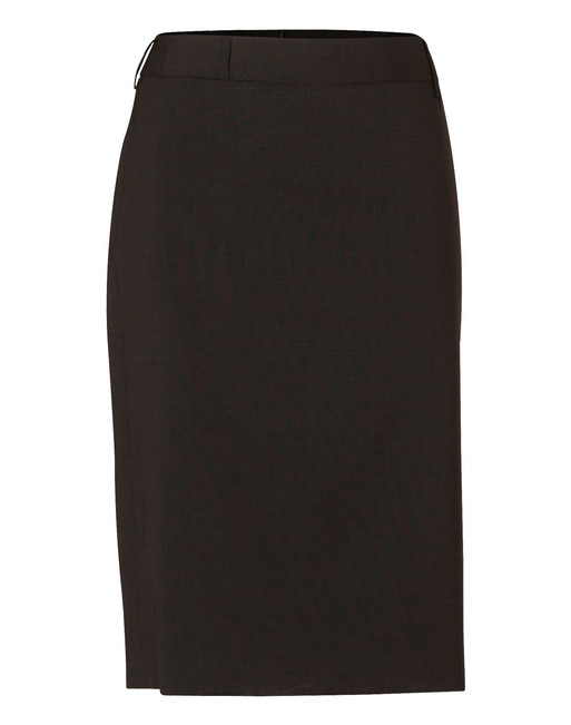 M9470 Women's Mid Length Lined Pencil Skirt in Wool Stretch