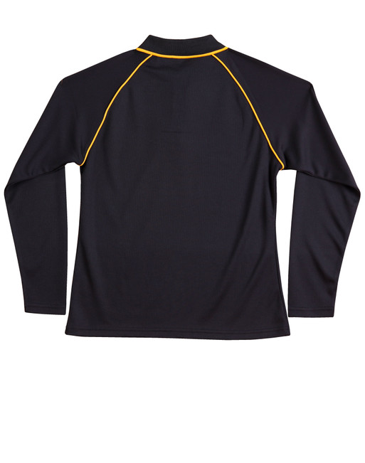PS44 Ladies' cooldry raglan L/S polo