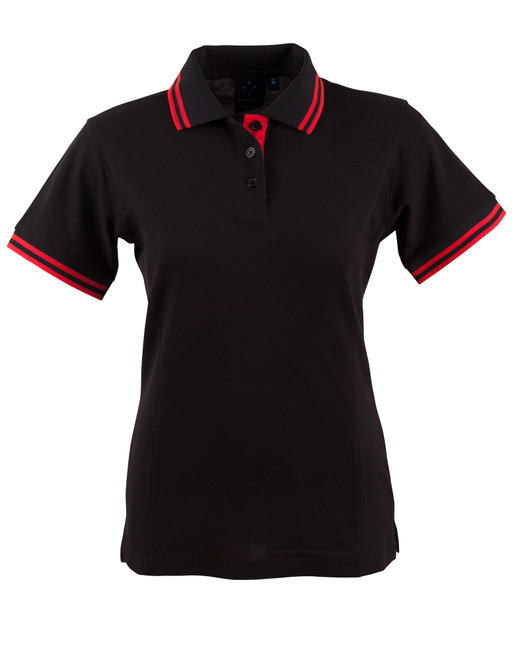PS66 Ladies' Truedry Contrast S/S Polo