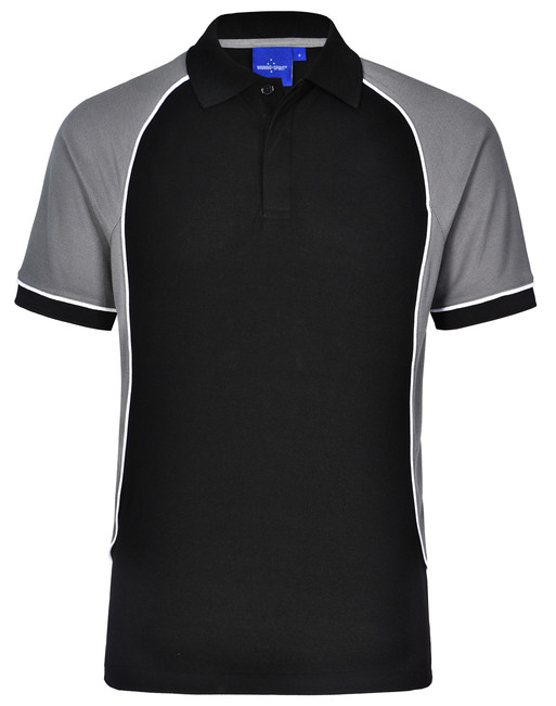 PS77K Kids' TrueDry Tri-colour S/S Pique Polo