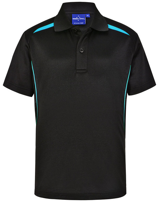 PS93K Kids' Sustainable Poly/Cotton Contrast S/S Polo