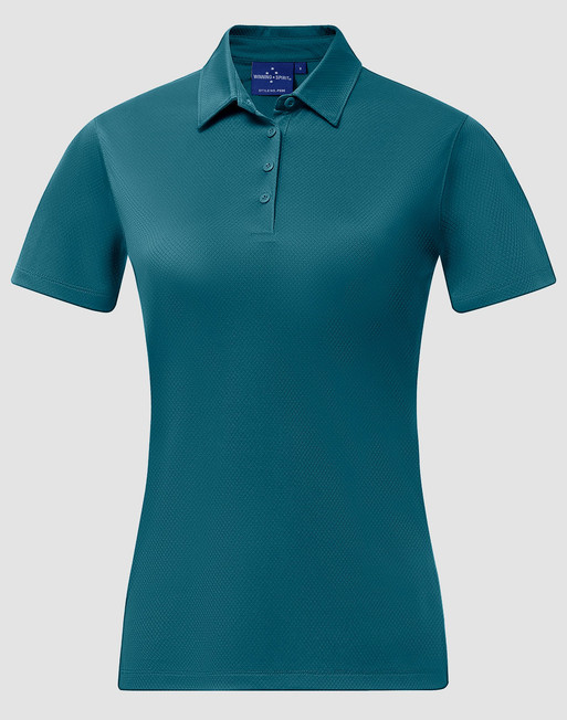 Winning Spirit PS96 Ladies' Sustainable Jacquard Knit Short Sleeve - Territory Uniforms