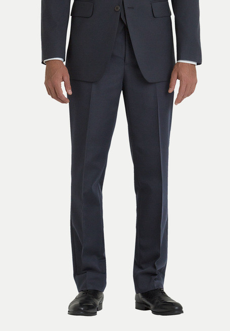 Classic fit design-Flat front pant-Front and back pockets-Belt loops