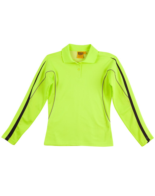 SW34A Ladies' Truedry L/S Hi-Vis Polo