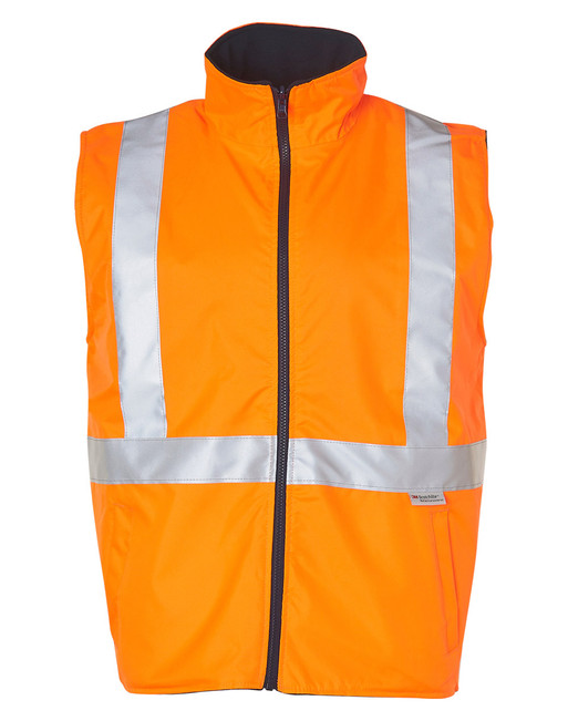 AIW SW37 Hi-Vis Reversible Safety Vest With X Pattern 3M - Territory Uniforms