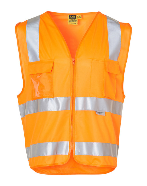 AIW SW42 Hi-Vis Safety Vest with ID Pocket & R/F Tapes - Territory Uniforms