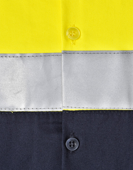 SW82 Hi-Vis Cool-Breeze Safety L/S Shirt (Generic Tape)
