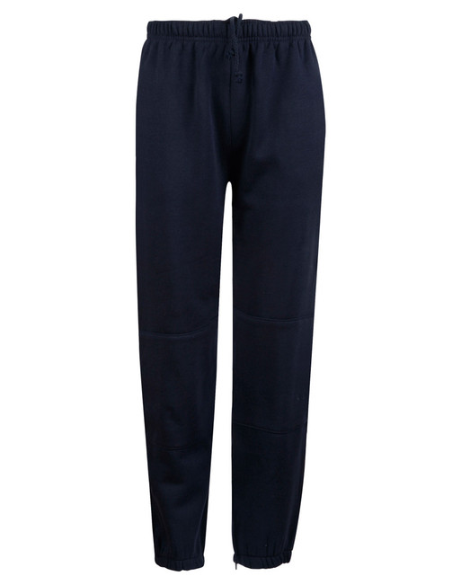 TP01K Kid's fleecy trackpants with Zip, Cuffs and knee padding