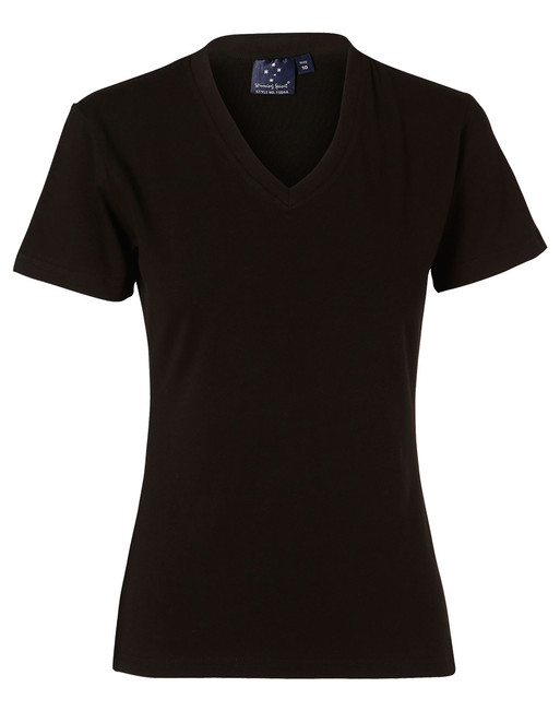 TS04A Ladies' V-Neck S/S Tee