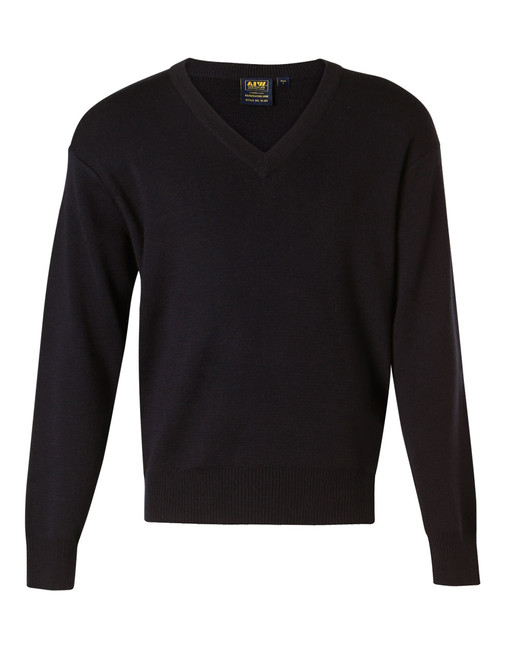 WJ01 V Neck Wool / Acrylic Knit Jumper