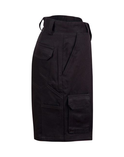 WP06 mens hvy cotton pre-shr drill short