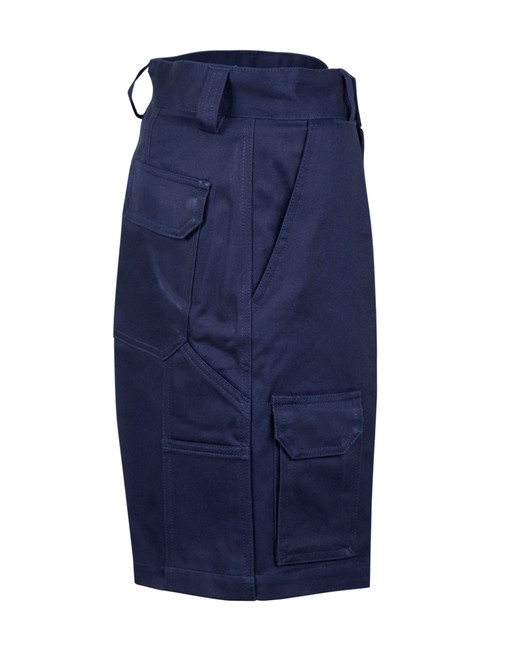 WP06 mens hvy cotton pre-shr drill short