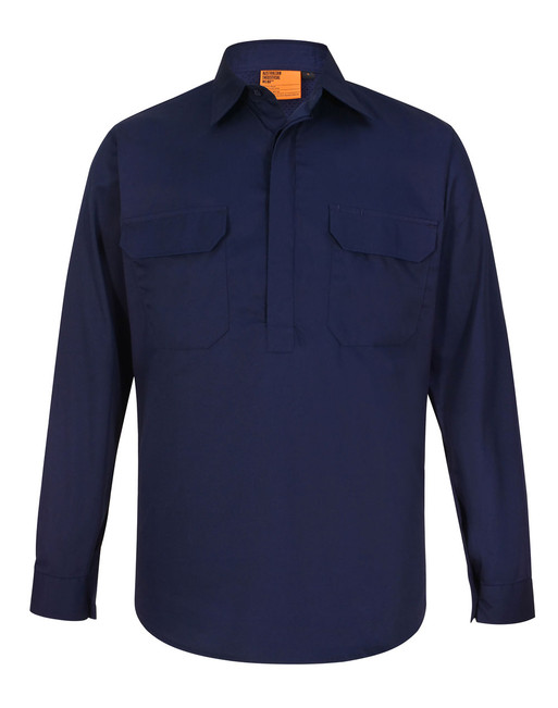 WT12 Cool-Breeze Closed Front L/S Work Shirt