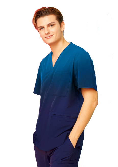 Scrubness SN0049 Ombre Print Top - Territory Uniforms