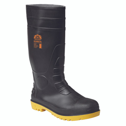 10105-King's Black Safety Gumboot With Penetration Protection
