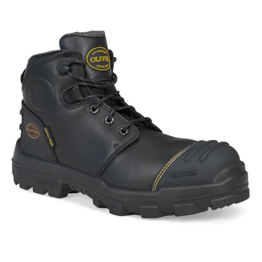 54540Z-130mm Black Zip Sided Boot