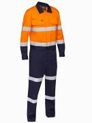 Bisley BC6066T Taped Hi-Vis Coverall with Waist Zip Opening - Territory Uniforms