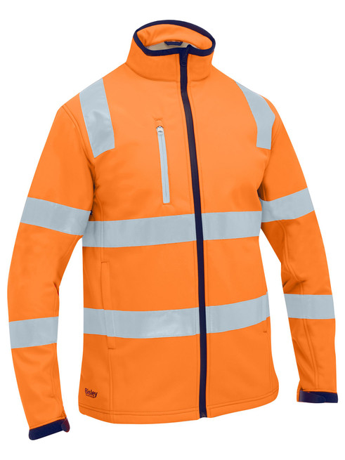 BJ6058T-Taped Hi Vis Soft Shell Jacket