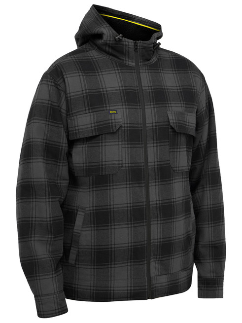 BJ6102-Zip Hoodie with Sherpa Lining