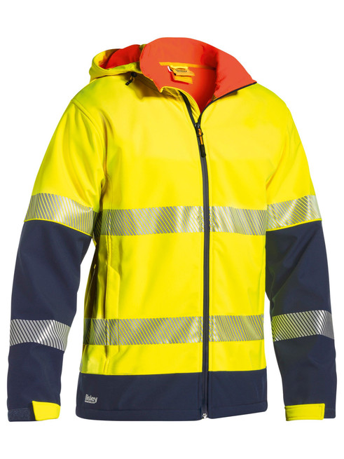 BJ6934T-Taped Hi Vis Ripstop Bonded Fleece Jacket