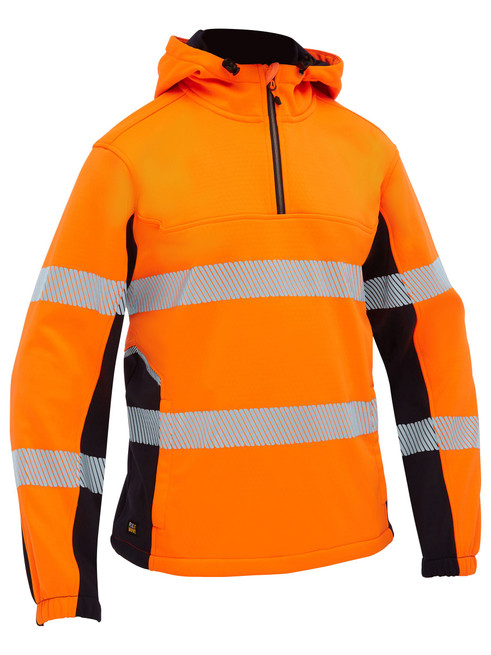 BK6571T-Flx & Move Hi Vis Taped Liquid Repellent Fleece Hoodie