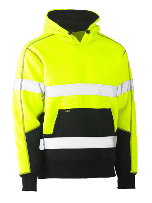 BK6619T-Taped Two Tone Fleece Hoodie Pullover
