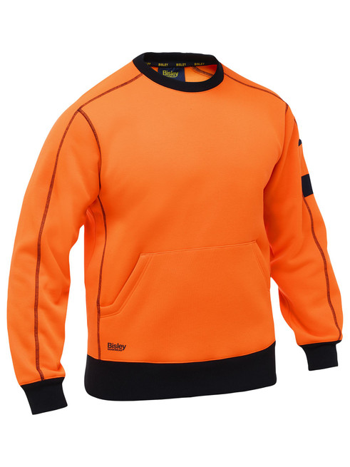 BK6722-Work Fleece Crew Neck Jumper