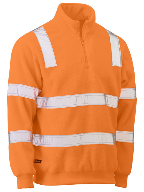 Bisley BK6816T Taped Hi-Vis Rail Polar Fleece Jumper - Territory Uniforms