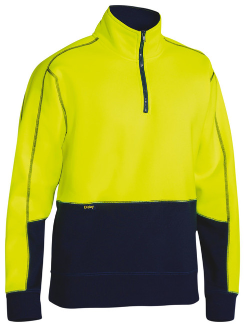 BK6989-Hi Vis Fleece 1/4 Zip Pullover