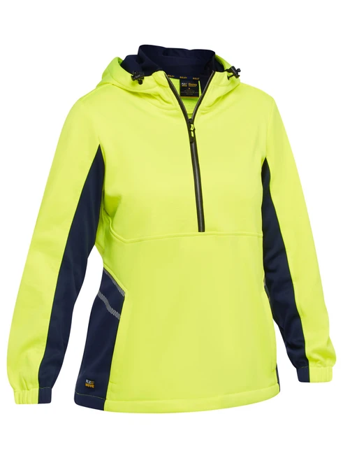 BKL6571-Women's Hi Vis Liquid Repellent Fleece Hoodie