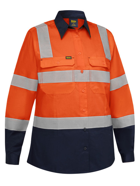 Bisley BL6396T Women's Taped Biomotion Hi-Vis Cool Lightweight - Territory Uniforms