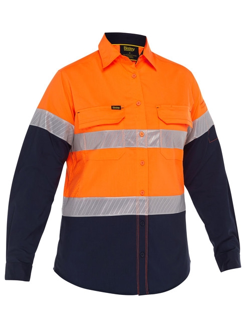 BL6491T-Women's X Airflow Hi Vis Taped Stretch Ripstop Shirt