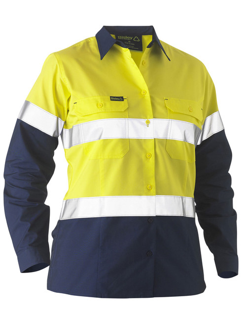 BL6996T-L/S Ladies Hi Vis Taped Shirt