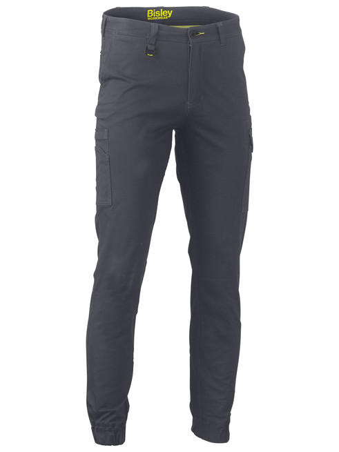 BPC6028-Stretch Cotton Drill Cargo Cuffed Pants