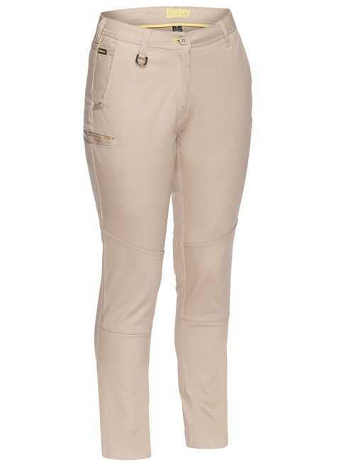 BPL6015-Women's Mid Rise Stretch Cotton Pants