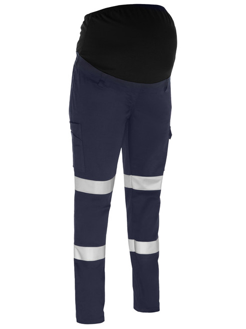 BPLM6008T-Women's Taped Stretch Cargo Maternity Pants
