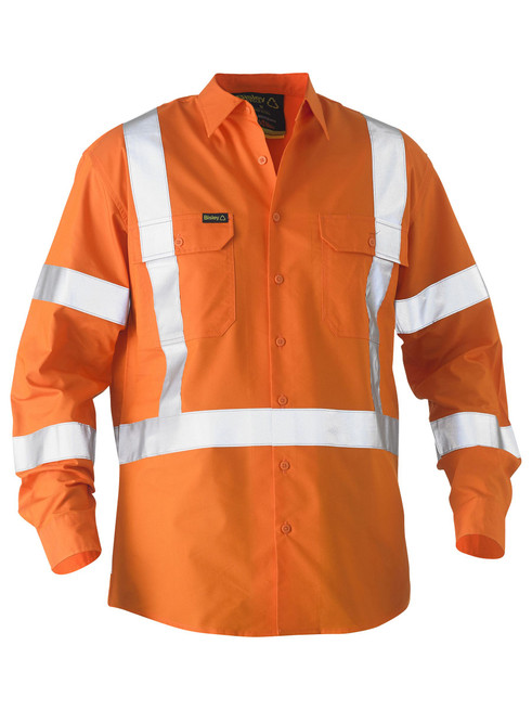 BS6266XT-Recycle X Taped Hi Vis Drill Shirt