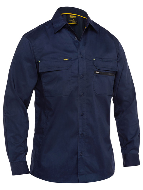 BS6490-L/S Mens Ripstop Shirt