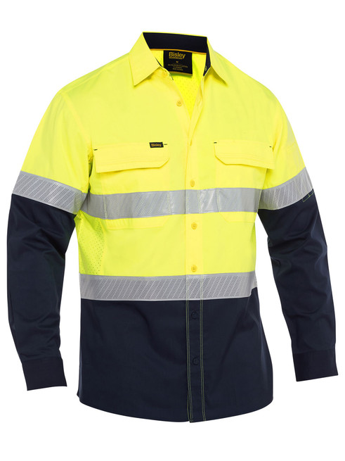BS6491T-X Airflow Hi Vis Taped Stretch Ripstop Shirt