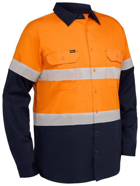 BS6495T-Taped Hi Vis Ripstop Vented Shirt