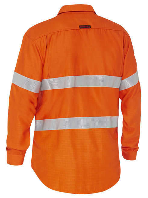 BS8339T-Apex 160 Taped Hi Vis FR Ripstop Vented Shirt