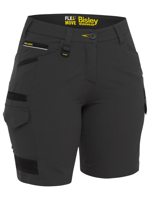 BSHL1332-Women's Flx & Move 4-Way Stretch Zip Cargo Short