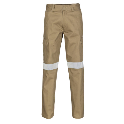 Cotton Drill Cargo Pants With CSR R/Tape